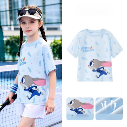 通気性良い 丸首 肌に優しい プリント Tシャツ n-114