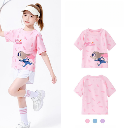 通気性良い 丸首 肌に優しい プリント Tシャツ n-114