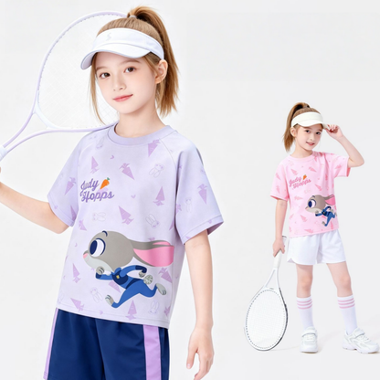 通気性良い 丸首 肌に優しい プリント Tシャツ n-114