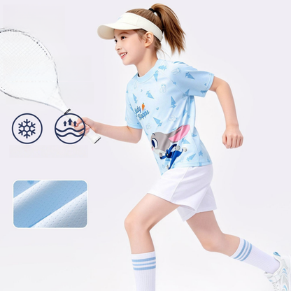 通気性良い 丸首 肌に優しい プリント Tシャツ n-114