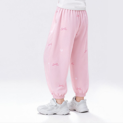 子供服 メッシュ切替 薄手さらさら パンツ n-118
