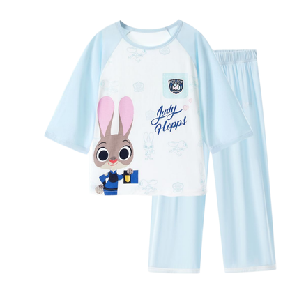 子供用 柔らか通気性 パジャマ Tシャツ+パンツ セットアップ n-119