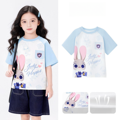肌に優しい かわいい プリント Tシャツ n-120