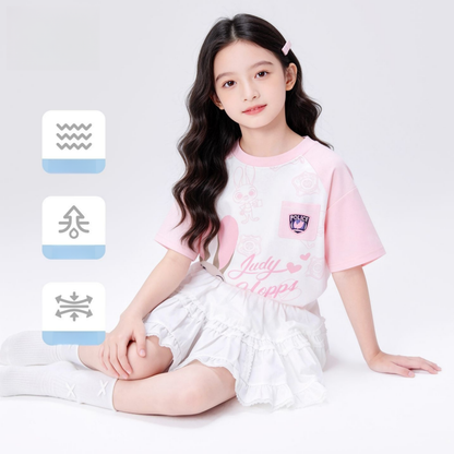肌に優しい かわいい プリント Tシャツ n-120