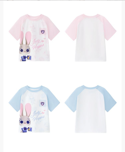 肌に優しい かわいい プリント Tシャツ n-120