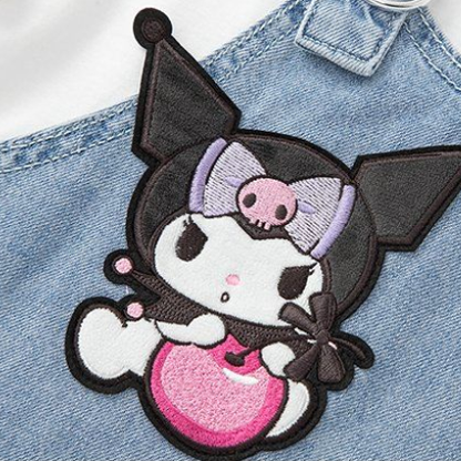 偽二枚 刺繍入り サイドポケット ワンピース n-127