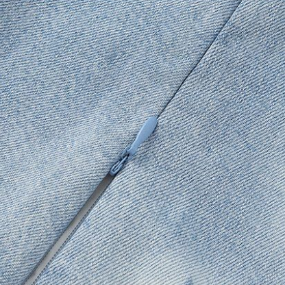 偽二枚 刺繍入り サイドポケット ワンピース n-127