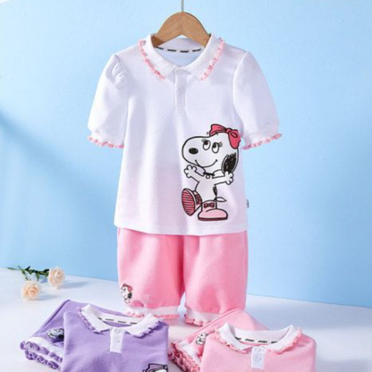 肌に優しい カジュアル Tシャツ+ショートパンツ セットアップ n-142