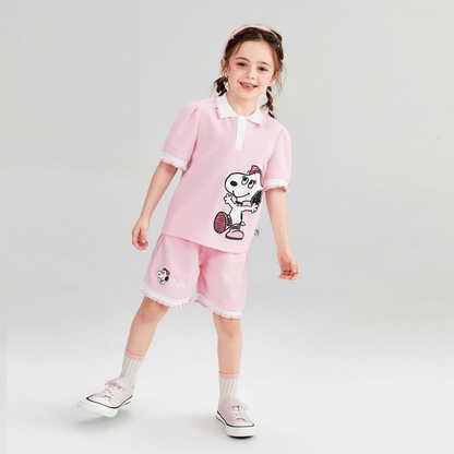 肌に優しい カジュアル Tシャツ+ショートパンツ セットアップ n-142