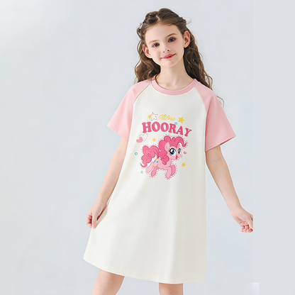 リラックス 子供 半袖 パジャマ ワンピース n-190
