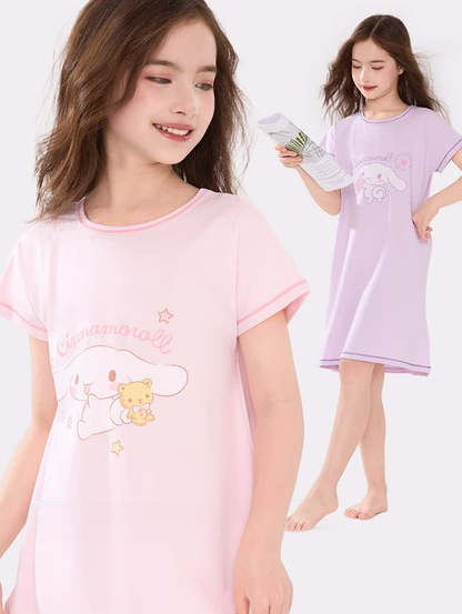 可愛い 半袖 快適 パジャマ ワンピース n-194