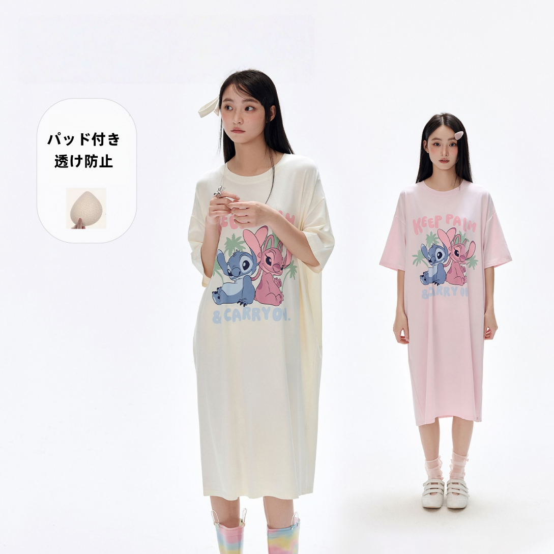 優しい雰囲気 ゆったり ロング ルーム ワンピース C-50017