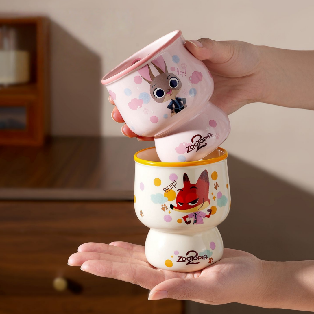 2個セット ペアカップ くびれデザイン 陶磁器マグカップ C-199
