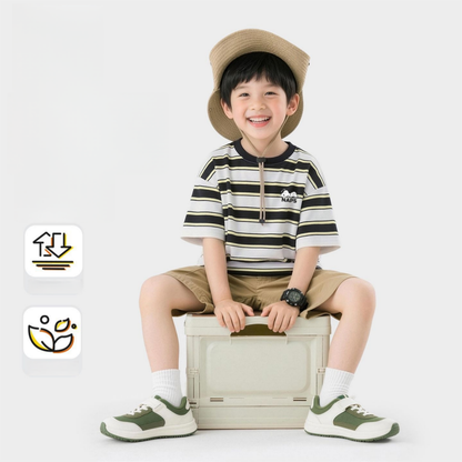 肌に優しい 冷感素材 ボーダー Tシャツ n-260