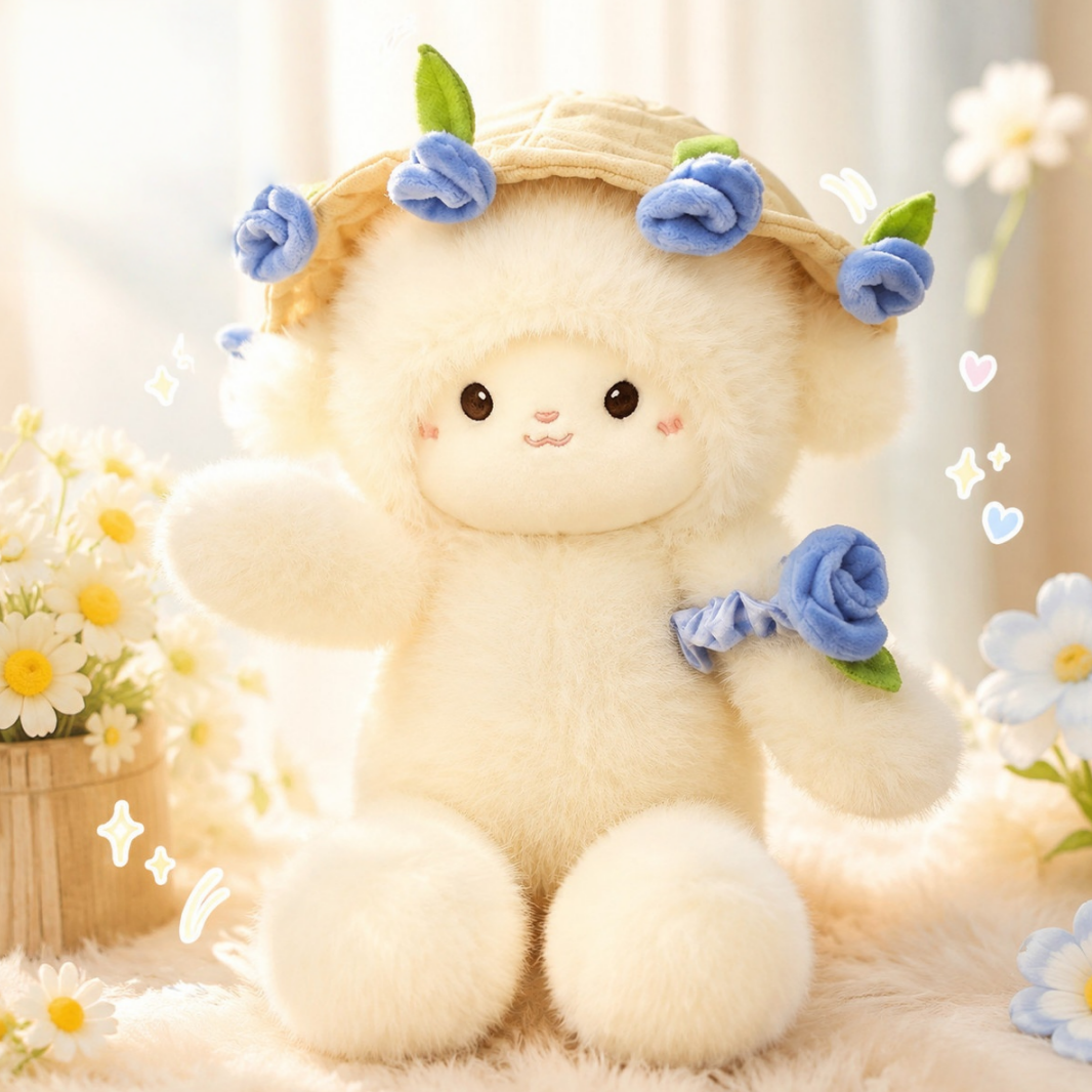 花束抱き もこもこ プレゼント ギフト ぬいぐるみ C-245