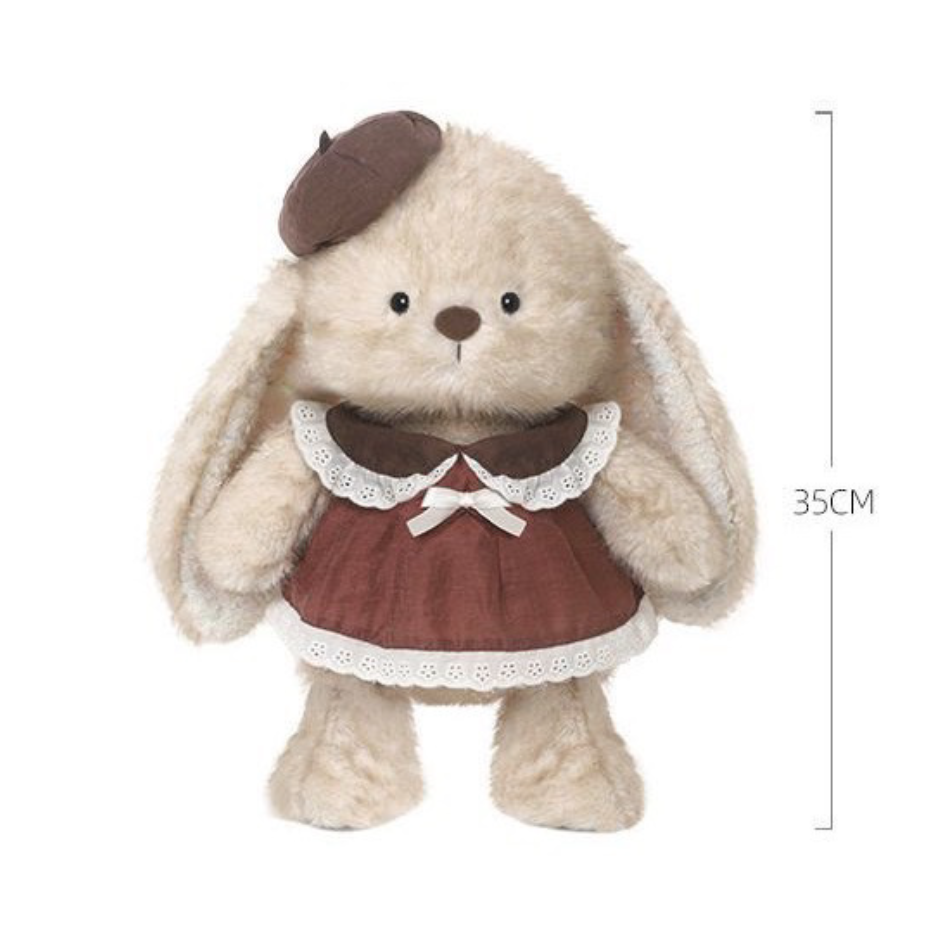 垂れ耳ウサギ レトロ プレゼント もこもこ ぬいぐるみ C-246