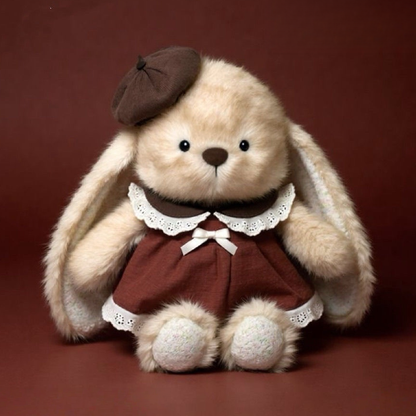 垂れ耳ウサギ レトロ プレゼント もこもこ ぬいぐるみ C-246