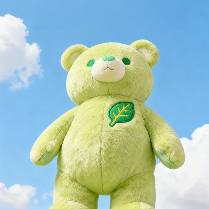 癒し系 ふわもこ 抱き枕 プレゼント 葉っぱクマ ぬいぐるみ C-265