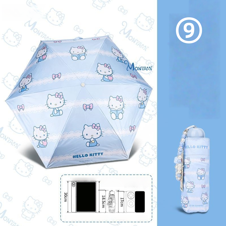 5折り コンパクト 晴雨傘 UPF50+ 水はじく 超軽量 ミニ傘 C-268