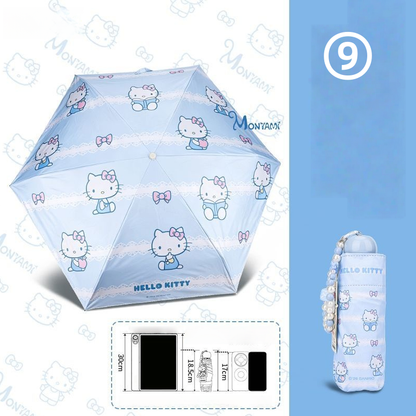 5折り コンパクト 晴雨傘 UPF50+ 水はじく 超軽量 ミニ傘 C-268