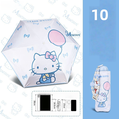5折り コンパクト 晴雨傘 UPF50+ 水はじく 超軽量 ミニ傘 C-268