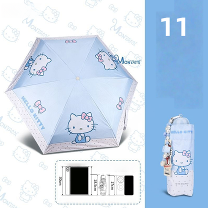 5折り コンパクト 晴雨傘 UPF50+ 水はじく 超軽量 ミニ傘 C-268
