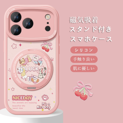 🔥数量限定 360度回転スタンド iPhone機種に対応 磁気吸着 スマホケース C-80004
