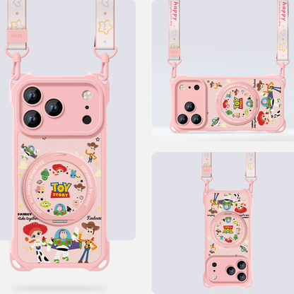 衝撃吸収 しっかり保護 iPhone機種に対応 360度回転スタンド スマホケース C-80009