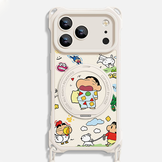 斜め掛け / 首掛け / 手首掛け iPhone機種に対応 スマホケース C-80008