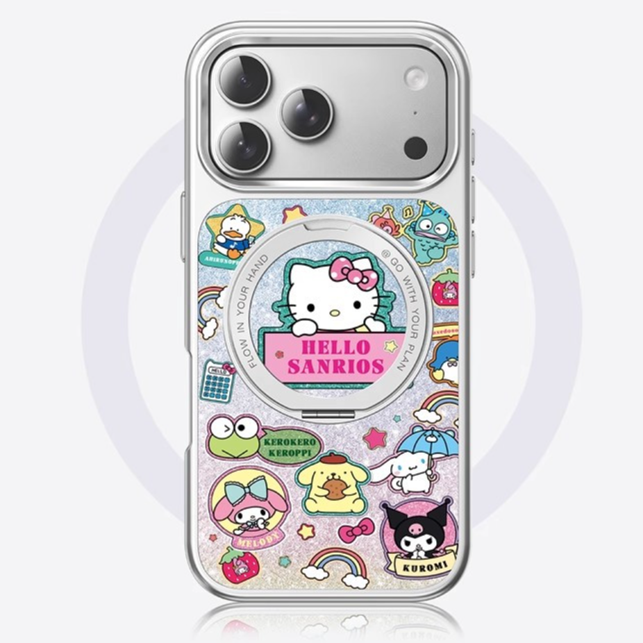 iPhone機種に対応 360度回転スタンド 磁気吸着 スマホケース C-80011