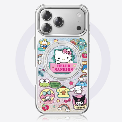iPhone機種に対応 360度回転スタンド 磁気吸着 スマホケース C-80011