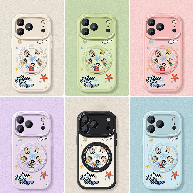 しっかり保護 iPhone機種に対応 360度回転スタンド スマホケース C-80012