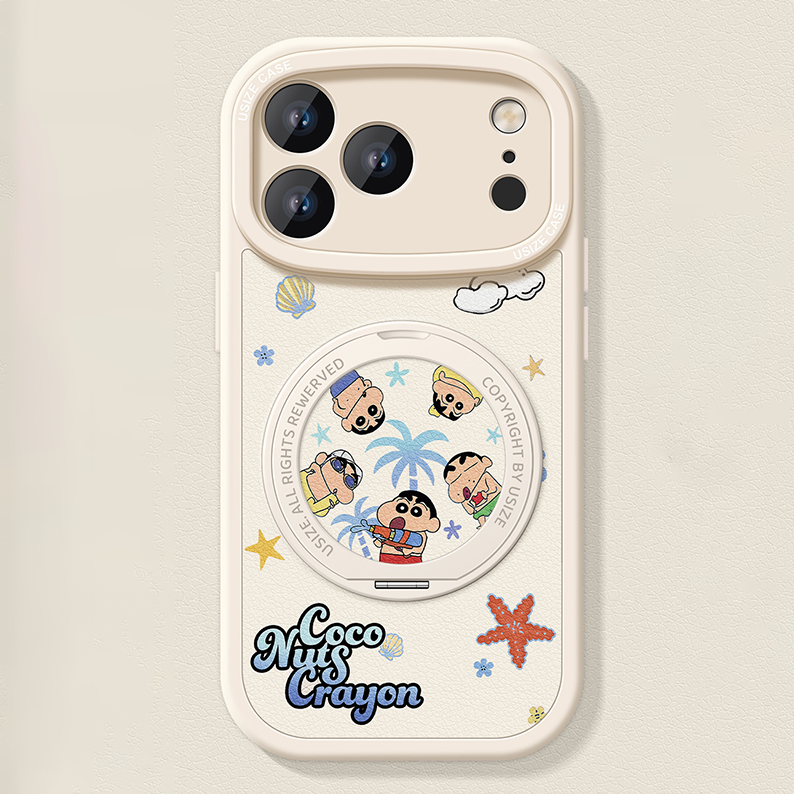 しっかり保護 iPhone機種に対応 360度回転スタンド スマホケース C-80012