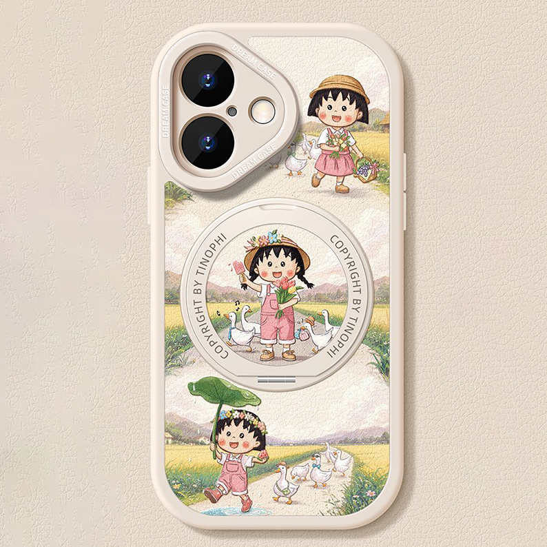 360度回転スタンド iPhone機種に対応 磁気吸着 スマホケース C-80016