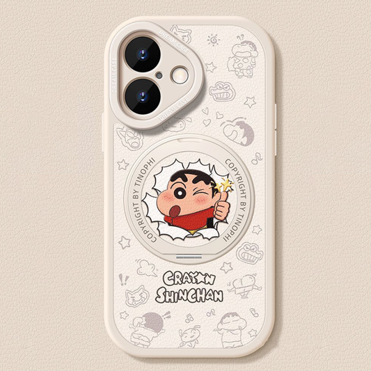 360度回転スタンド iPhone機種に対応 磁気吸着 スマホケース C-80016