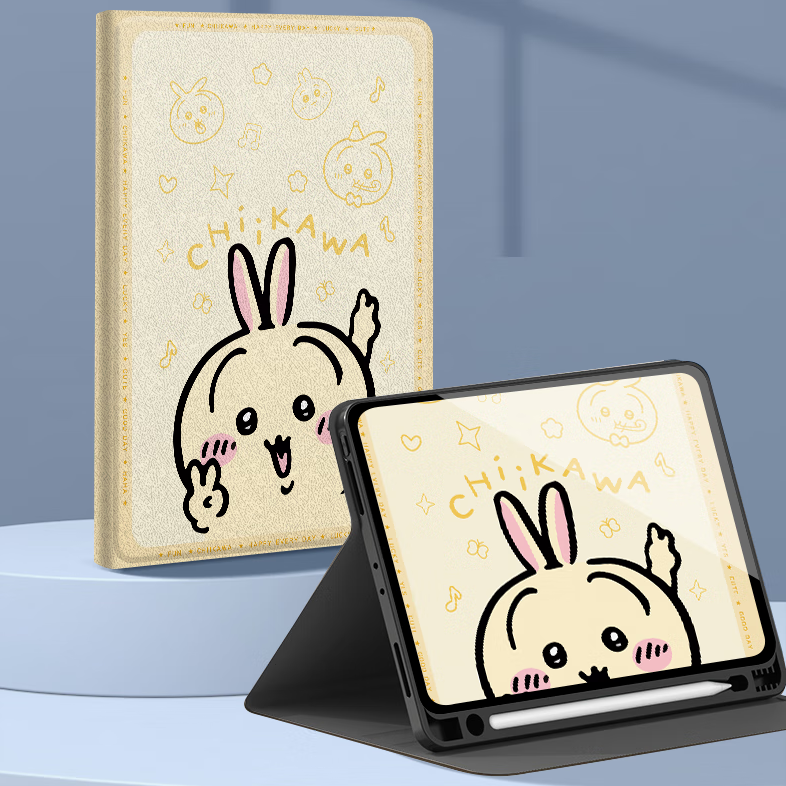両面プリント 上質な肌触り 自動スリープ 衝撃防止 iPadケース C-80036