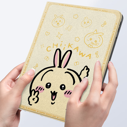 両面プリント 上質な肌触り 自動スリープ 衝撃防止 iPadケース C-80036
