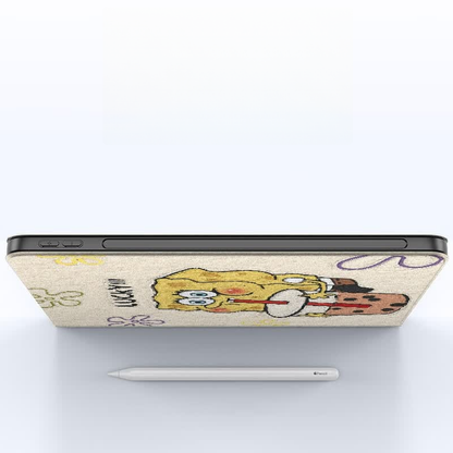 レザー調 上質な肌触り 自動スリープ 衝撃防止 iPadケース C-80037