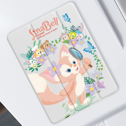 蓋開閉自動スリープ機能 三つ折り ペン収納 全体衝撃防止 iPadケース C-80038