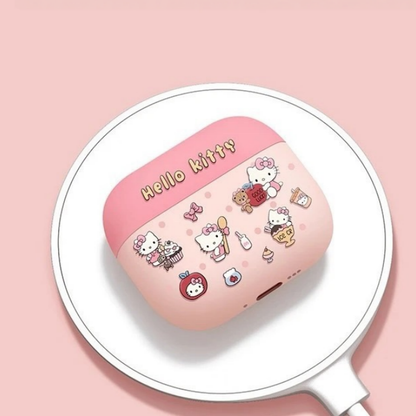 落下防止 汚れに強い キーホルダー付き AirPodsケース C-80060