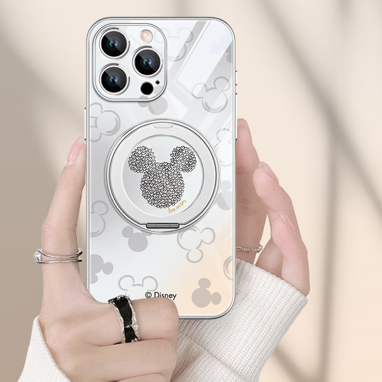 iPhone機種に対応 360°回転 磁気リング付き 落下衝撃保護 スマホケース C-80040