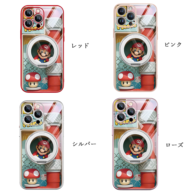 360°回転 磁気リング付き iPhone機種に対応 落下衝撃保護 スマホケース C-80041