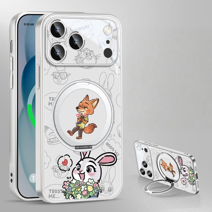 360°回転 磁気リング付き iPhone機種に対応 落下衝撃保護 スマホケース C-80043