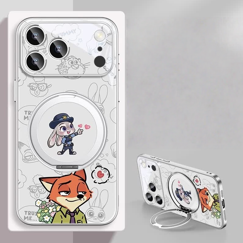 360°回転 磁気リング付き iPhone機種に対応 落下衝撃保護 スマホケース C-80043