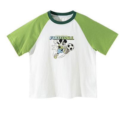 切り替え 配色 吸汗通気 綿100% 夏 Tシャツ n-298
