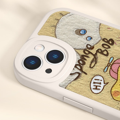 iPhone対応 レザー調 レンズ高段差保護 薄型全面保護 スマホケース C-80047