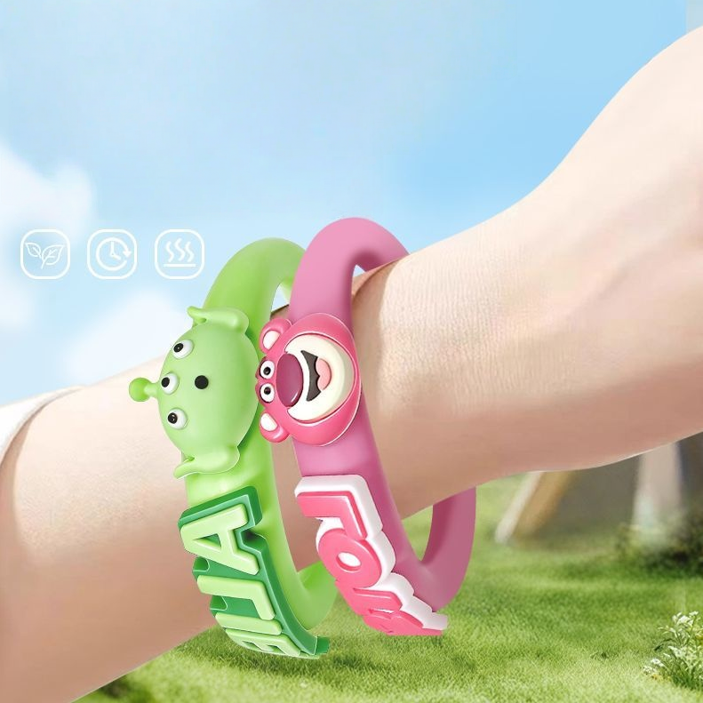 【子ども安心🌿】天然ハーブ 子供用 蚊よけブレスレット・虫よけリング C-328