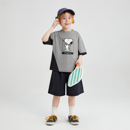 肌に優しい 夏コーデ 上下セット Tシャツ+ショーツ セットアップ n-319