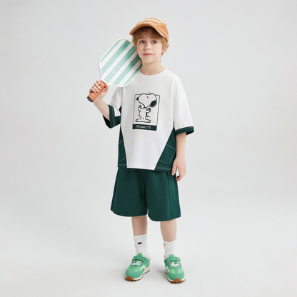 肌に優しい 夏コーデ 上下セット Tシャツ+ショーツ セットアップ n-319