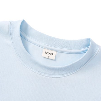 2WAY着こなし パール飾り 重ね着風 取り外しレーススリーブ  Tシャツ C-50028